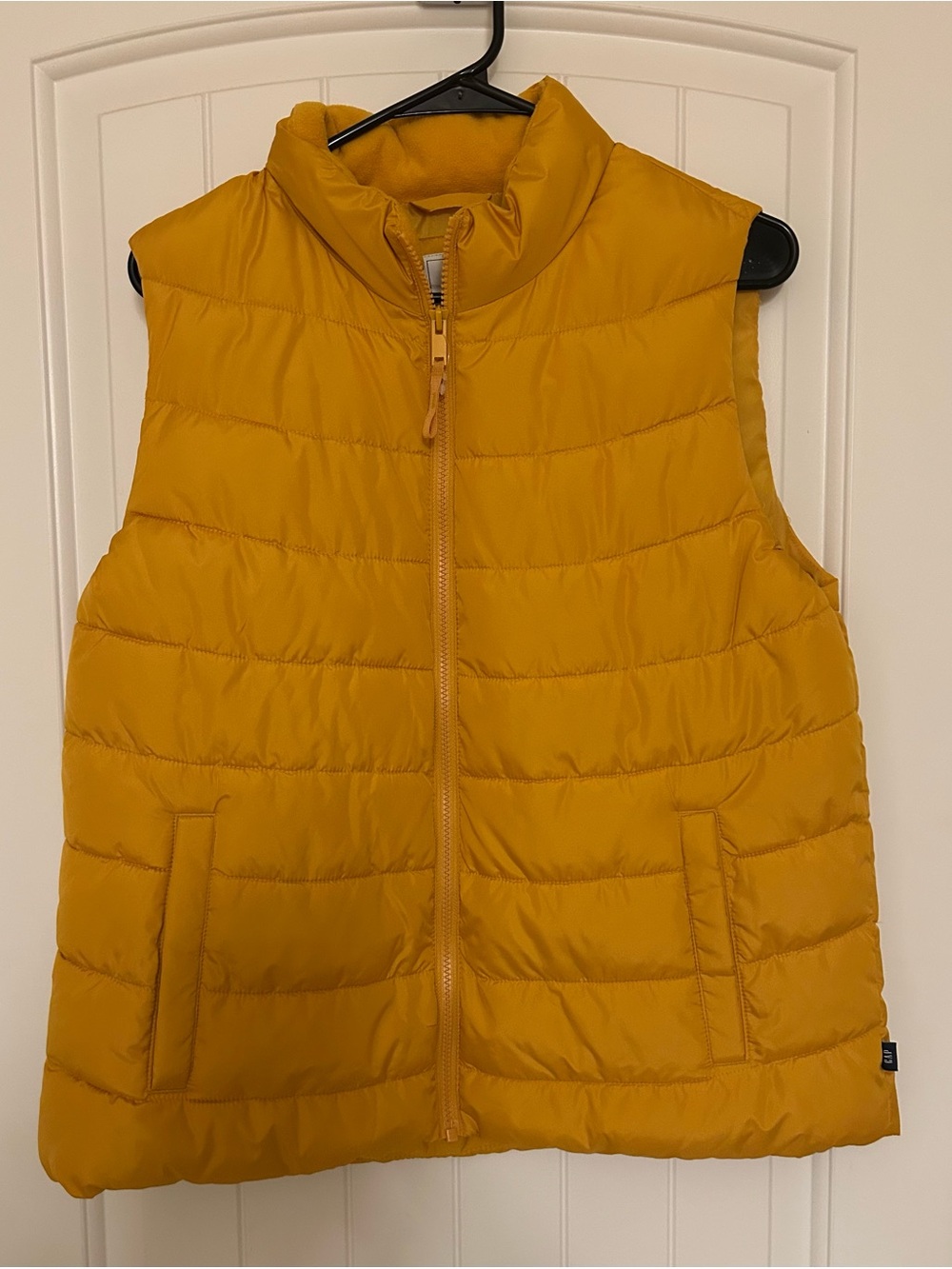 Gap Mustard Yellow Quilted Puffer Vest Size Large NWD